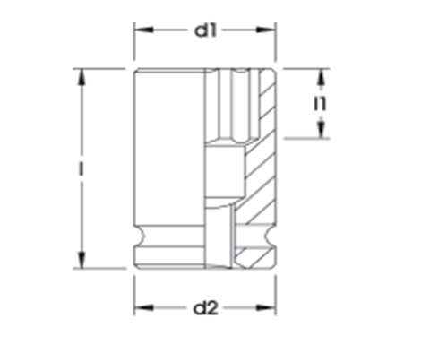 ELORA 796-E 1/4" IMPACT SOCKET