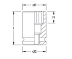 ELORA 796-E 1/4" IMPACT SOCKET