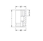ELORA 797-E 3/8" IMPACT SOCKET