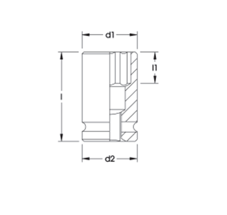 ELORA 797-E 3/8" IMPACT SOCKET