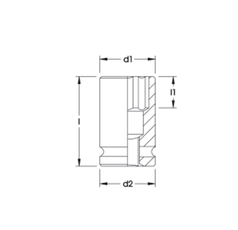 ELORA 798-E 1/2" IMPACT SOCKET