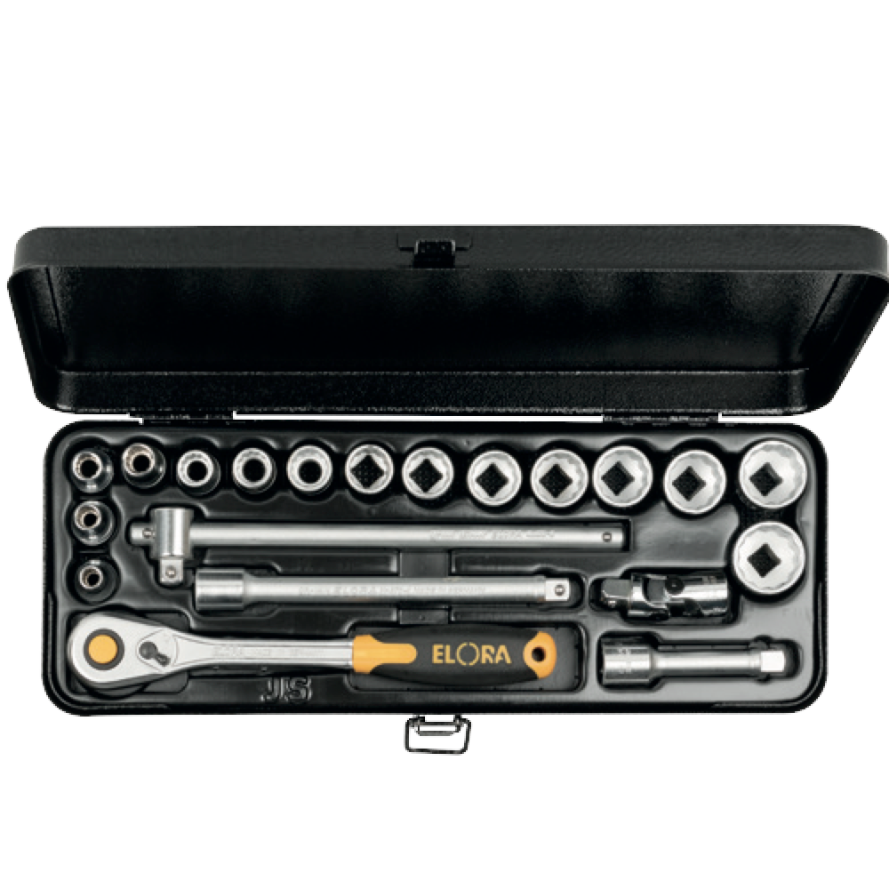 ELORA 870-JSU 3/8" BI-HEXAGON SOCKET SET METRIC 20 PCS Main image