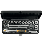 ELORA 870-JSU 3/8" BI-HEXAGON SOCKET SET METRIC 20 PCS