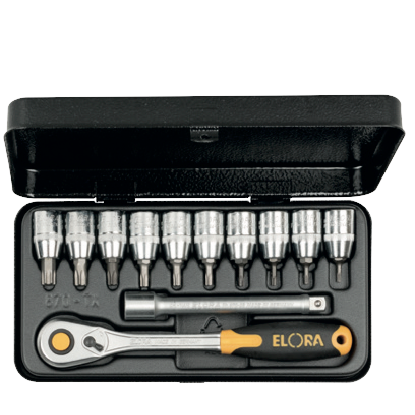 ELORA 870-TXU/TTXU 3/8" TORX SOCKET SET