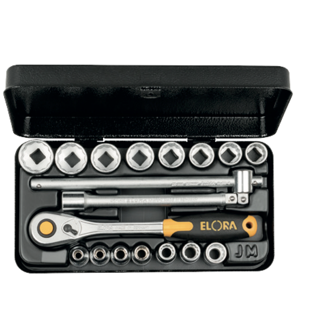 ELORA 871-JMU 3/8" HEXAGON SOCKET SET METRIC 18 PCS