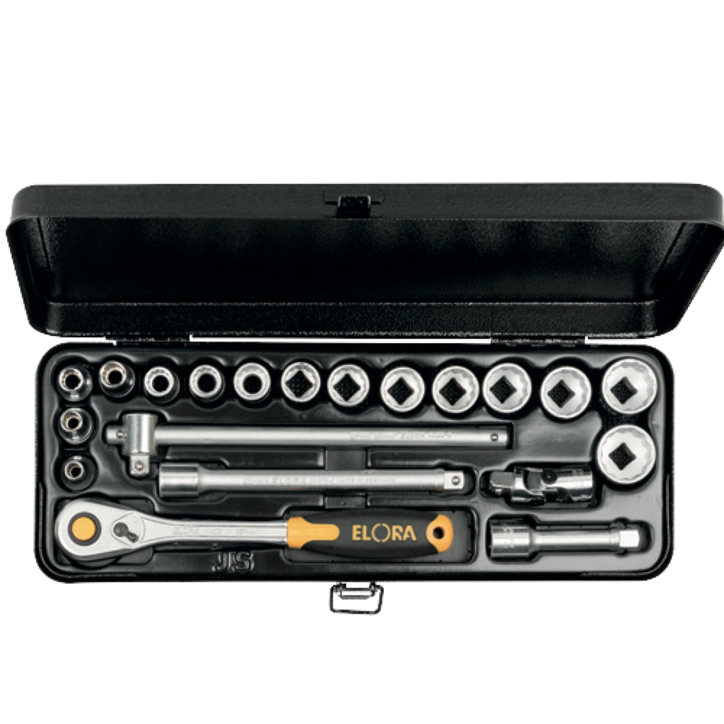 ELORA 871-JSU 3/8" HEXAGON SOCKET SET METRIC 20PCS