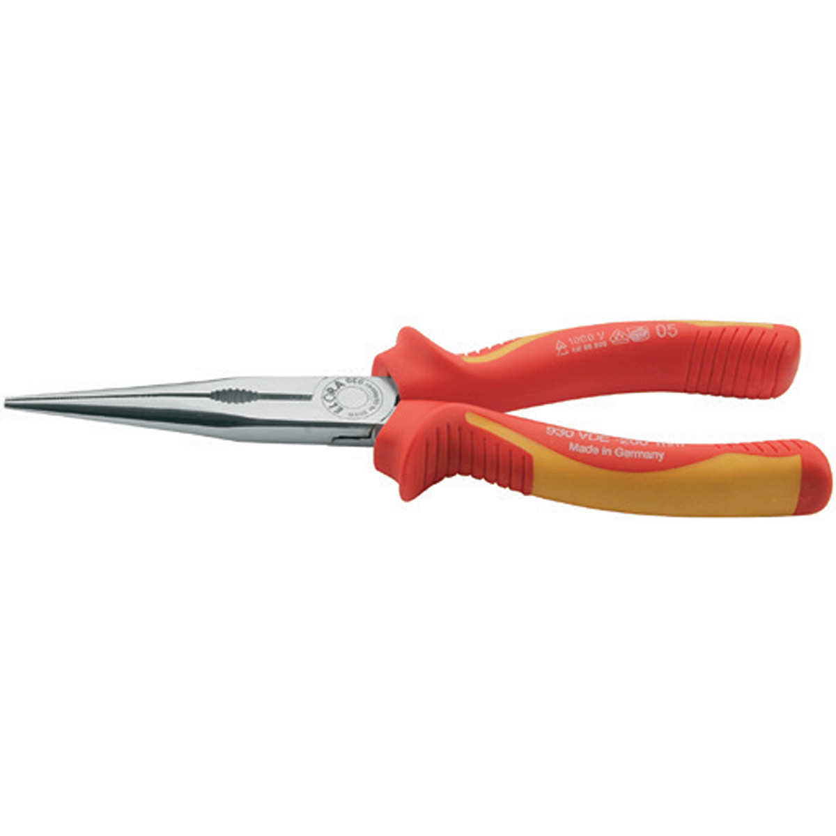 ELORA 930 VDE SNIPE NOSE PLIER WITH HANDLE INSULATION Main image
