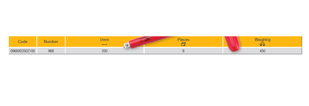ELORA 968 T-HANDLE 3/8‘‘