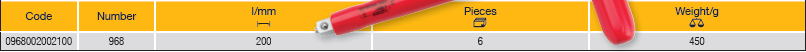 ELORA 968 T-HANDLE 3/8‘‘