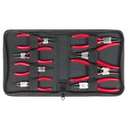 ELORA JUBI 304-S8 CIRCLIP PLIER SET NYLON BAG WITH ZIP FASTENER 8PCS