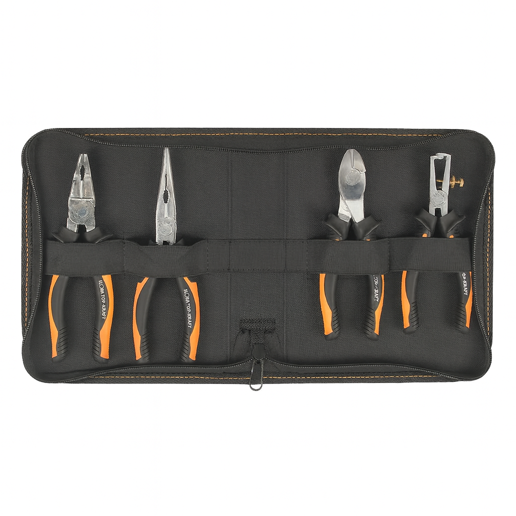 ELORA JUBI 403-S4 PLIER SET NYLON BAG WITH ZIP FASTENER 4PCS