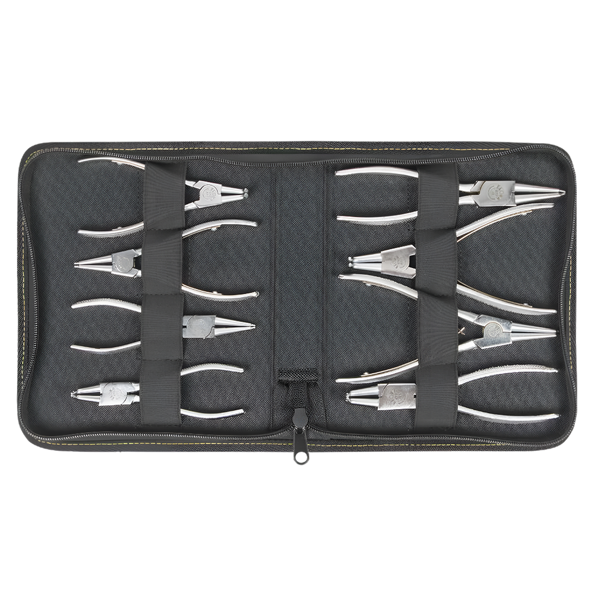 ELORA JUBI 403-S8 CIRCLIP PLIER SET NYLON BAG WITH ZIP FASTENER 8PCS