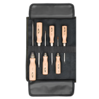 ELORA JUBI 600-S6 SCREWDRIVER SET WOODEN HANDLE ROLL UP BAG