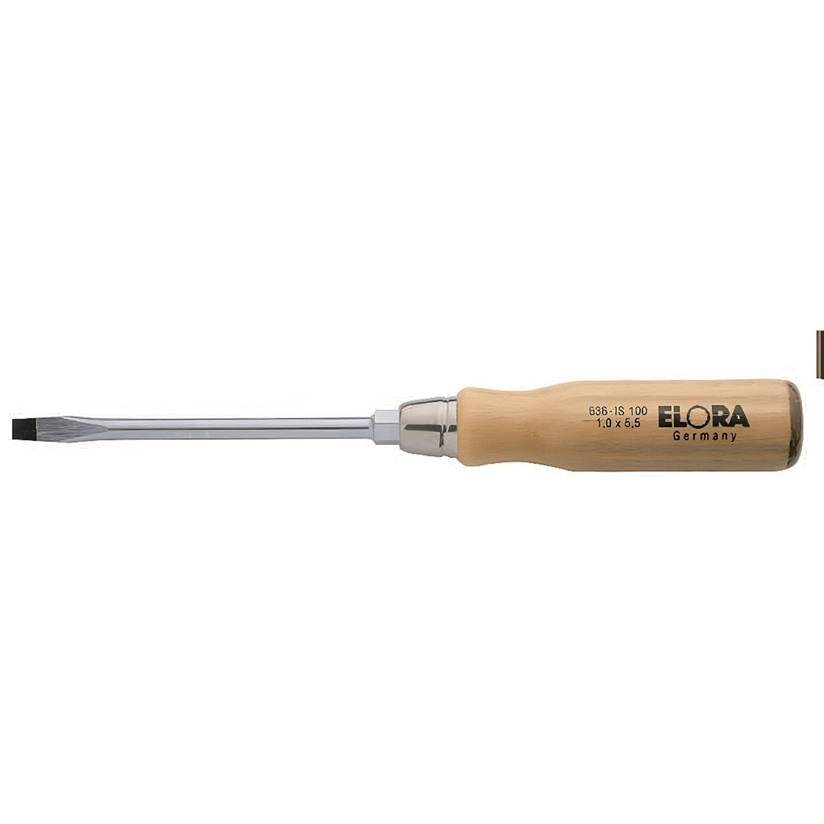 ELORA JUBI 600-S6 SCREWDRIVER SET WOODEN HANDLE ROLL UP BAG