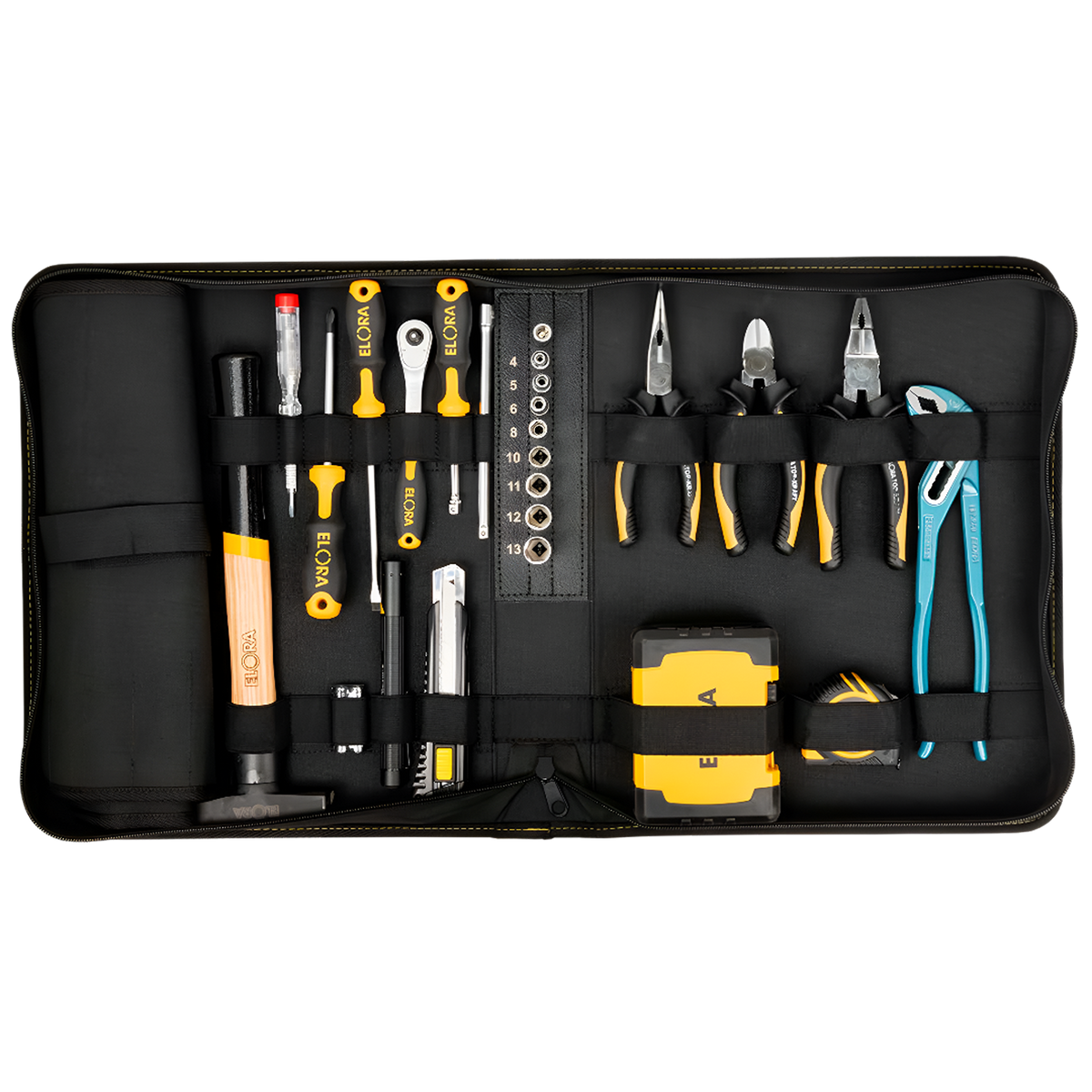 ELORA JUBI WS-24 TOOL ASSORTMENT NYLON BAG WITH ZIP FASTENER Main image