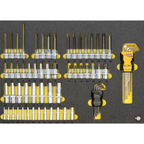 ELORA OMS-52L 1/4" MODULE SOCKET SET, DEEP AND 1/2" EMPTY MODULE