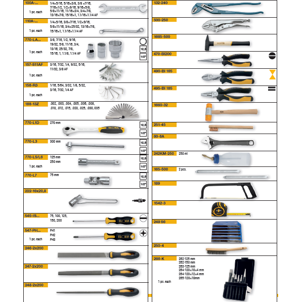 ELORA WS-2A 89 PCS INCHES TOOL ASSORTMENT Main image