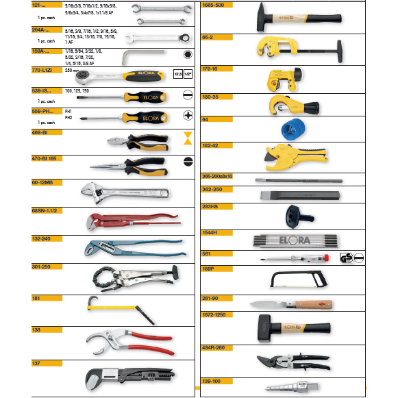 ELORA WS-8A 57 PCS INCHES PLUMBING TOOL SET Main image