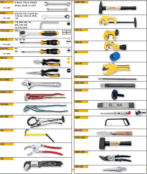 ELORA WS-8A 57 PCS INCHES PLUMBING TOOL SET Secondary image