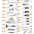 ELORA WS-9M 48 PCS METRIC TOOL ASSORTMENT
