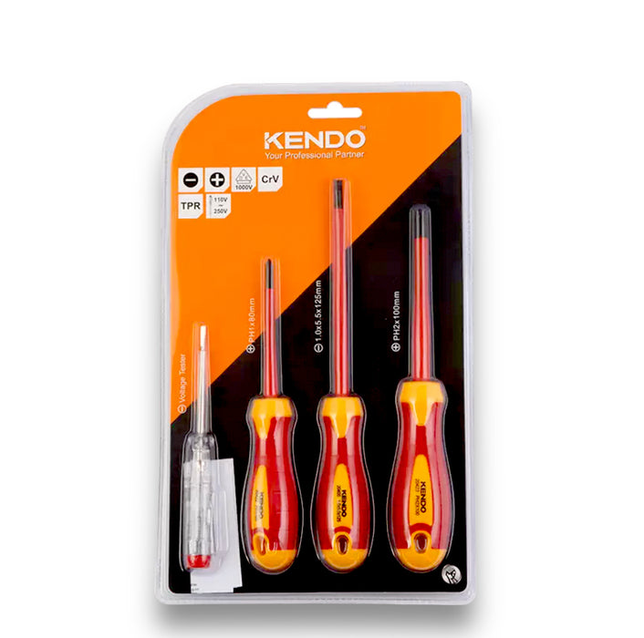 KENDO 4pc VDE Screwdriver Set - 20481