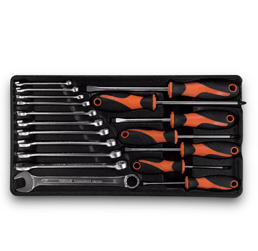 KENDO 86PC TOOL SET, SOCKET SET AND HAND TOOLS, CHEST SET, 90517