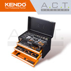 KENDO 86PC TOOL SET, SOCKET SET AND HAND TOOLS, CHEST SET, 90517