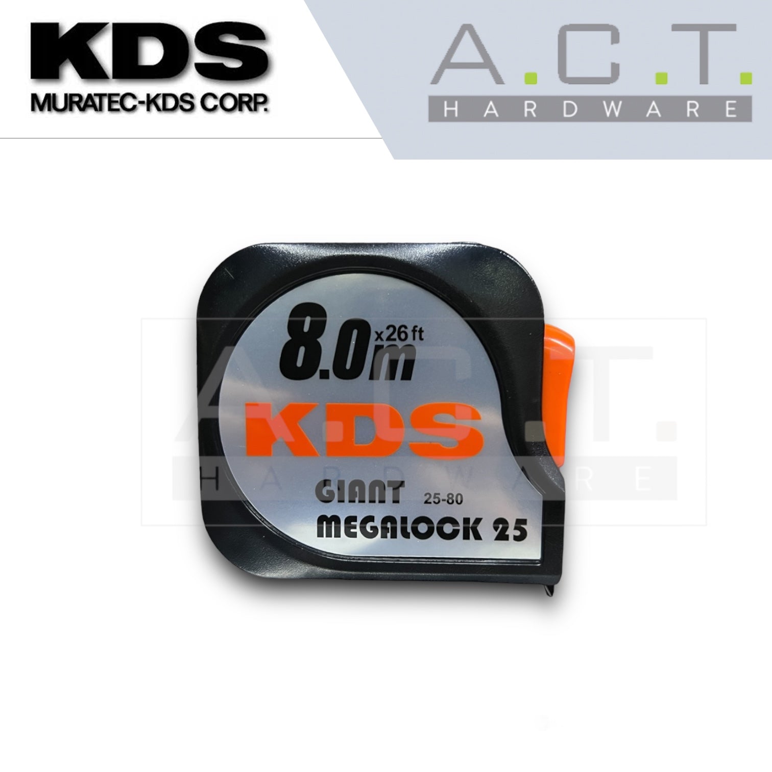 KDS Giant Megalock Measuring Tape (6.0M / 7.5M / 8.0M) Main image