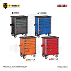 (FORCE 10215) PRACTICAL 5 DRAWER TROLLEY, EMPTY