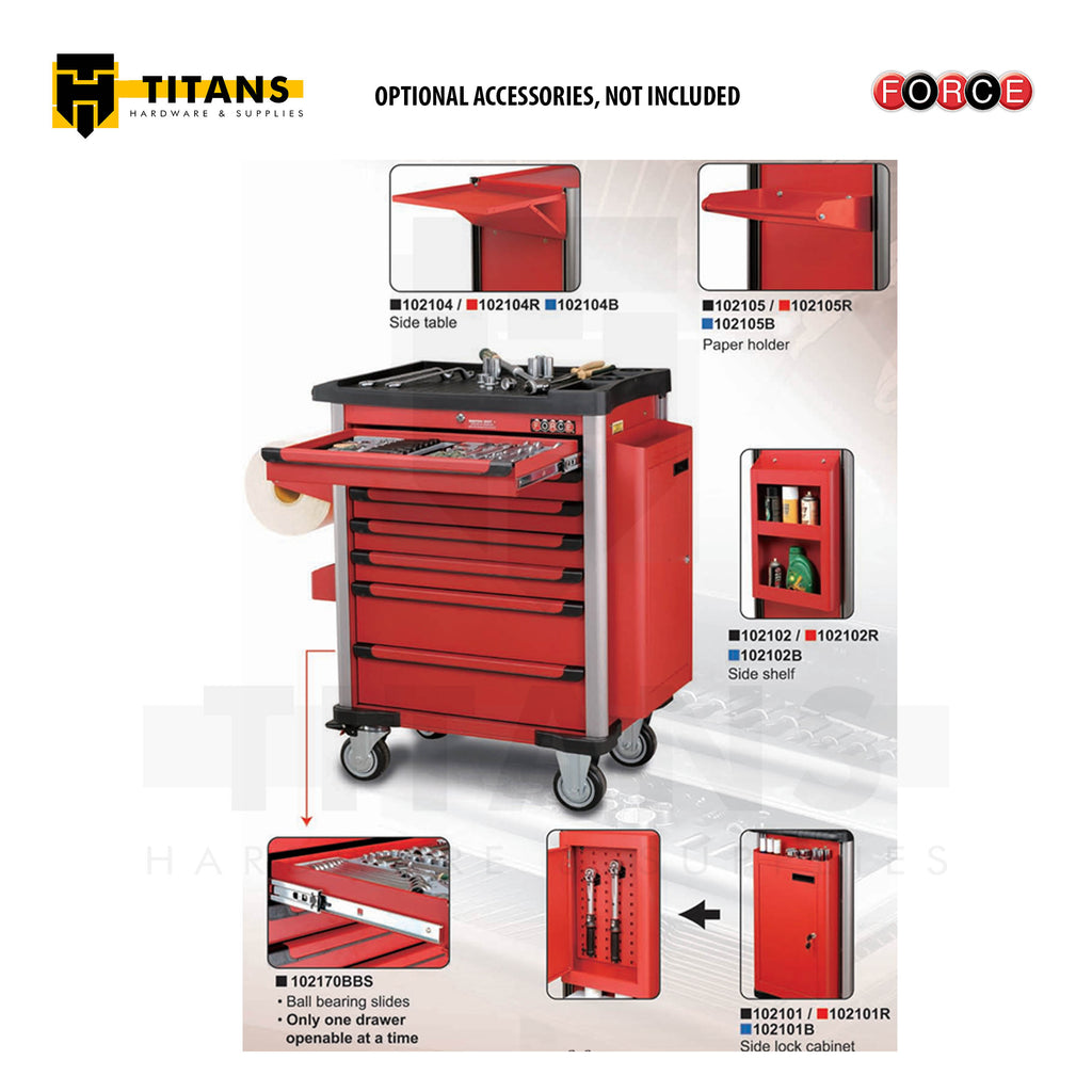 (FORCE 10216) PRACTICAL 6 DRAWER TROLLEY, EMPTY