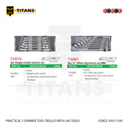 (FORCE 10517-245) PRACTICAL 7 DRAWER TOOL TROLLEY WITH 245 TOOLS