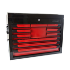 (FORCE 1052 D) 10 DRAWER GLORY BOX WITH TOP LID, GLOSSY PAINT, EMPTY