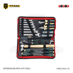 (FORCE 50231-33) 34PC, NOTEBOOK BAG, TOOLS INCLUDED