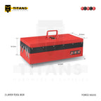 (FORCE 50233) 3 LAYER TOOL BOX, EMPTY