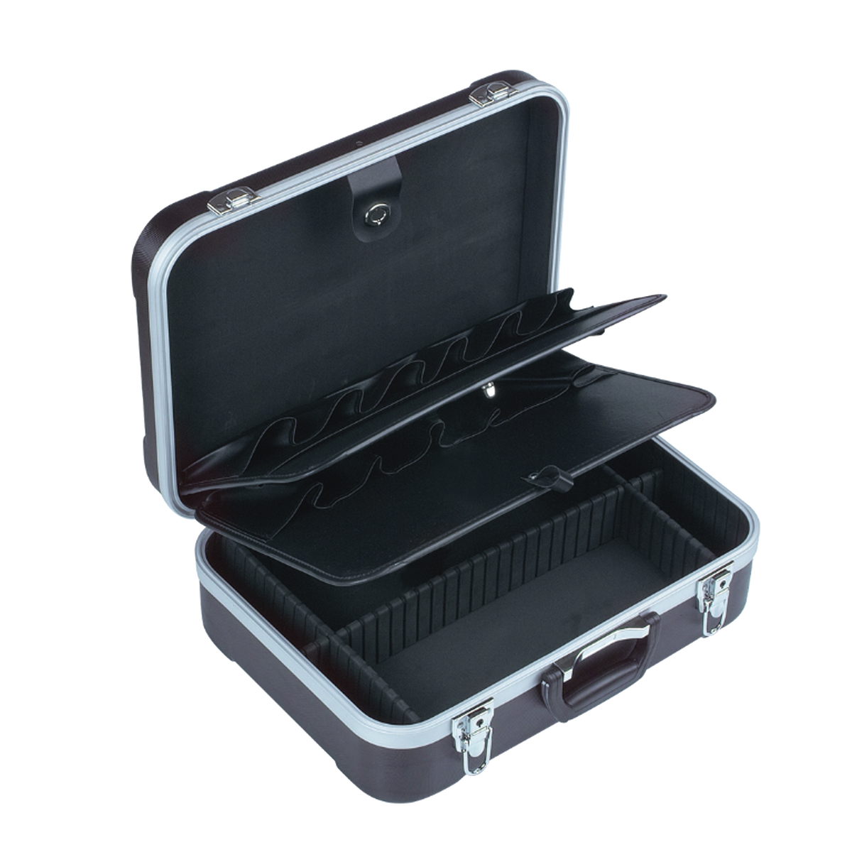 (FORCE 50234) BLACK TOOL SUITCASE, ROLLABLE, EMPTY Main image