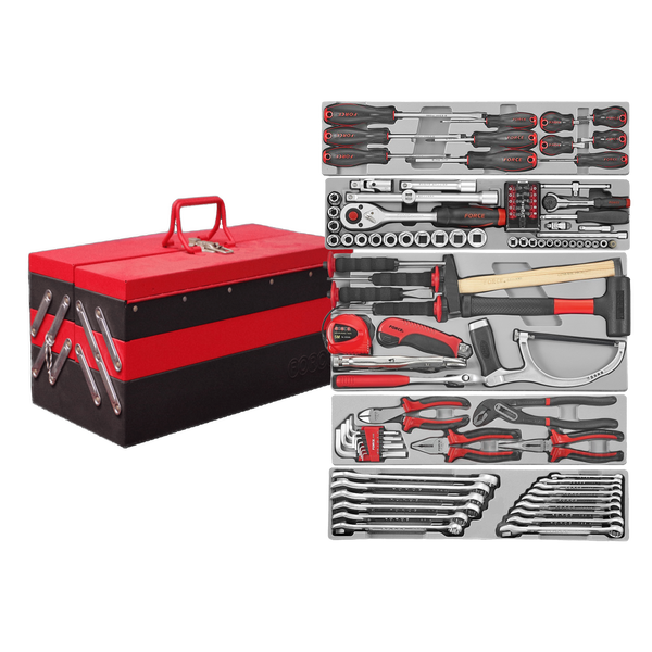 (FORCE 50235-101) 5 LAYER TOOL BOX WITH 101 TOOLS