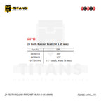 (FORCE 647H...-72) 72 TEETH ROUND RATCHET HEAD (14X18MM)
