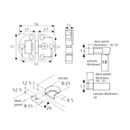 S.H 248J Flap Hinge
