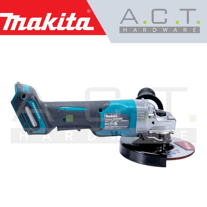 MAKITA GA036GZ CORDLESS ANGLE GRINDER