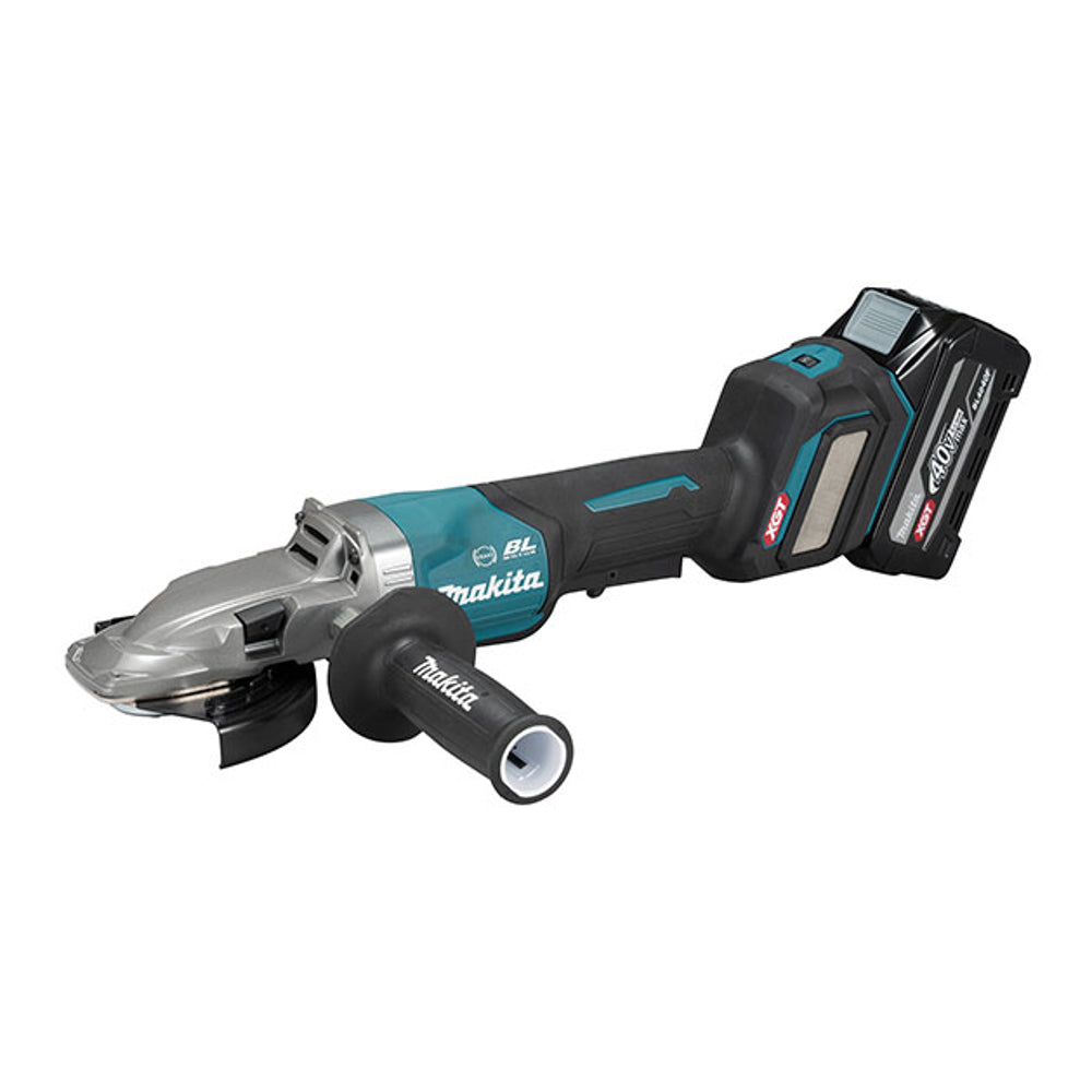 Makita GA056GZ Cordless Brushless Flat Head Angle Grinder, 125mm, Paddle Switch, 40V XGT