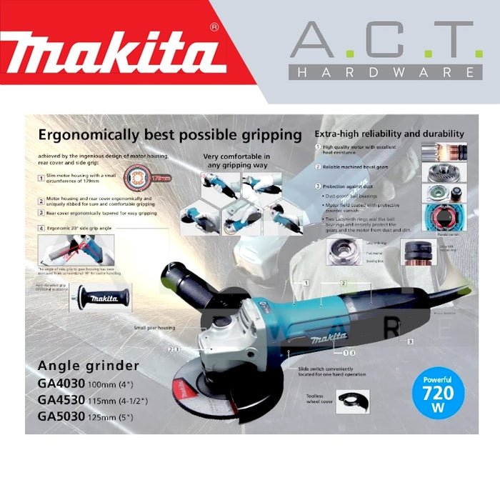 MAKITA GA4030 CORDED ANGLE GRINDER