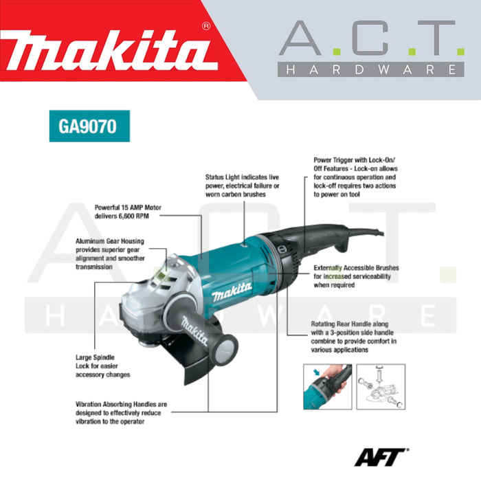 MAKITA GA9070X1 CORDED ANGLE GRINDER