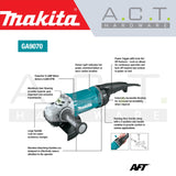 MAKITA GA9070X1 CORDED ANGLE GRINDER