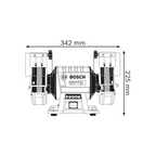 Bosch GBG 35-15 Professional Double-Wheeled 150MM (6") Bench Grinder 350W