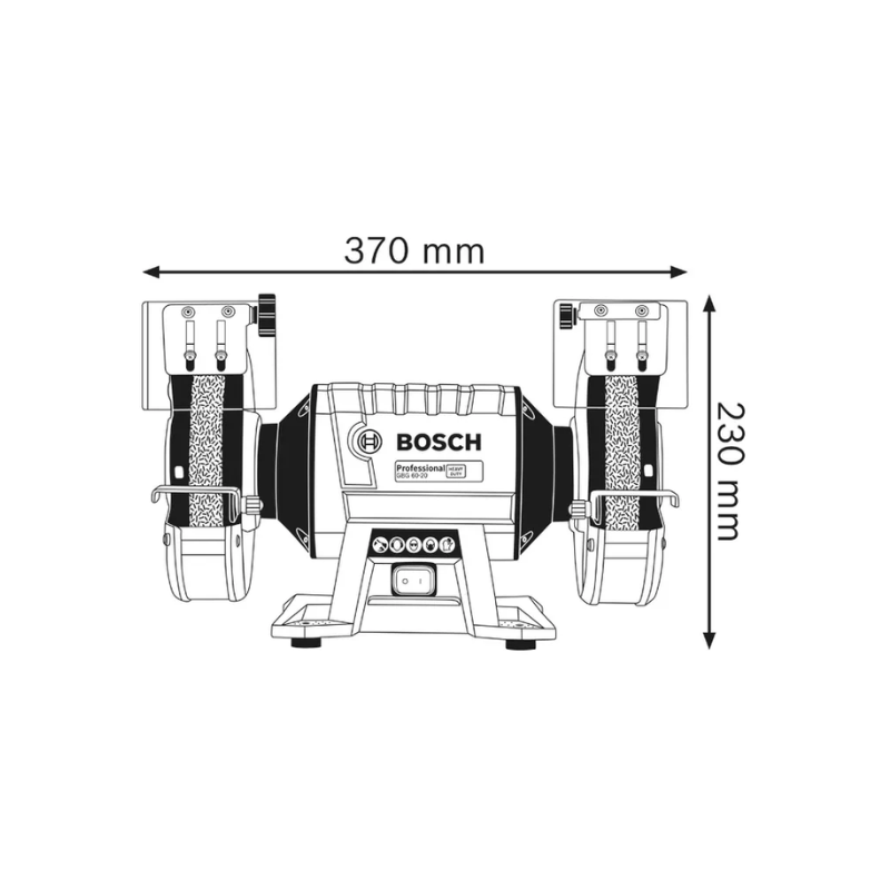 Bosch GBG 60-20 Professional Double-Wheeled 200MM (8") Bench Grinder 600W