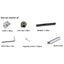 S.H H18 Wardrobe Sliding Door Roller With Two Way Damper - 2 Doors