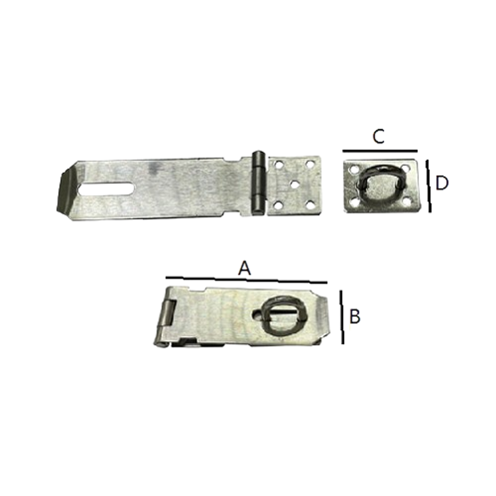 S.H HASP & STAPLES - STAINLESS STEEL Secondary image