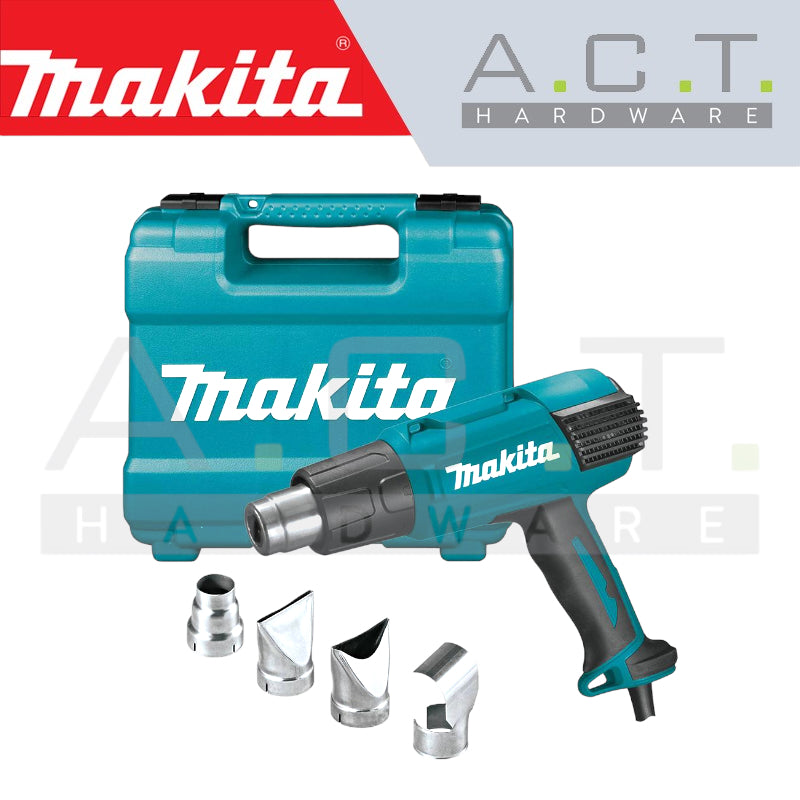 MAKITA HG6530VK CORDED HEAT GUN WITH LCD DISPLAY & ACCESSORIES Main image