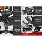 HOMAI HM9083, AC 203MM (8") INDUSTRIAL COMPOUND  MITER SAW (SAW BLADE SOLD SEPERATELY)