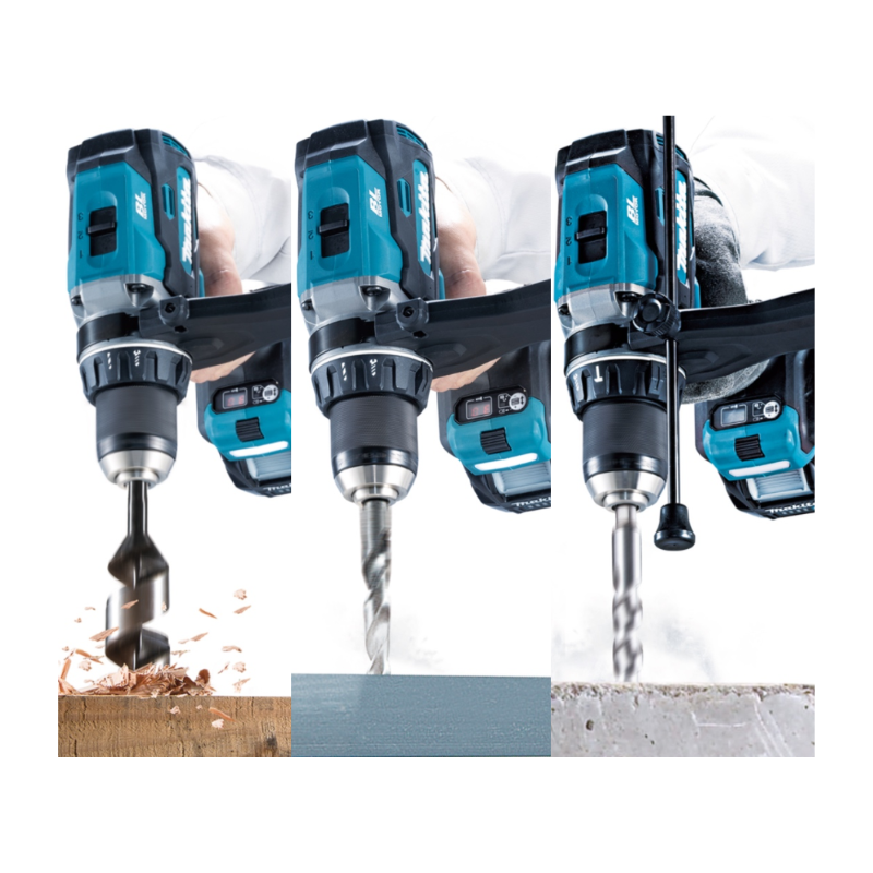 MAKITA HP003G, 40V CORDLESS BRUSHLESS HAMMER DRILL DRIVER, 3 SPEED MODES, 13MM, FOR CONCRETE DRILLING Secondary image